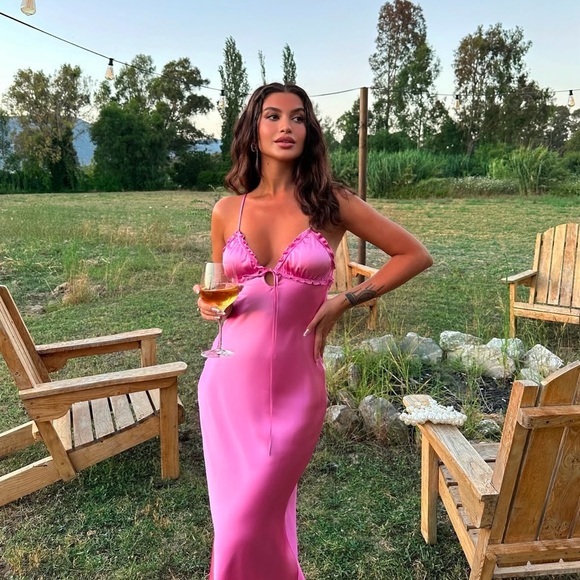 Zara dress mini halter neck striped white back tied casual summer vacation - Picture 2 of 16